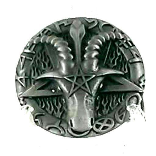 Ram's Head Pentagram Belt Buckle - Image 3