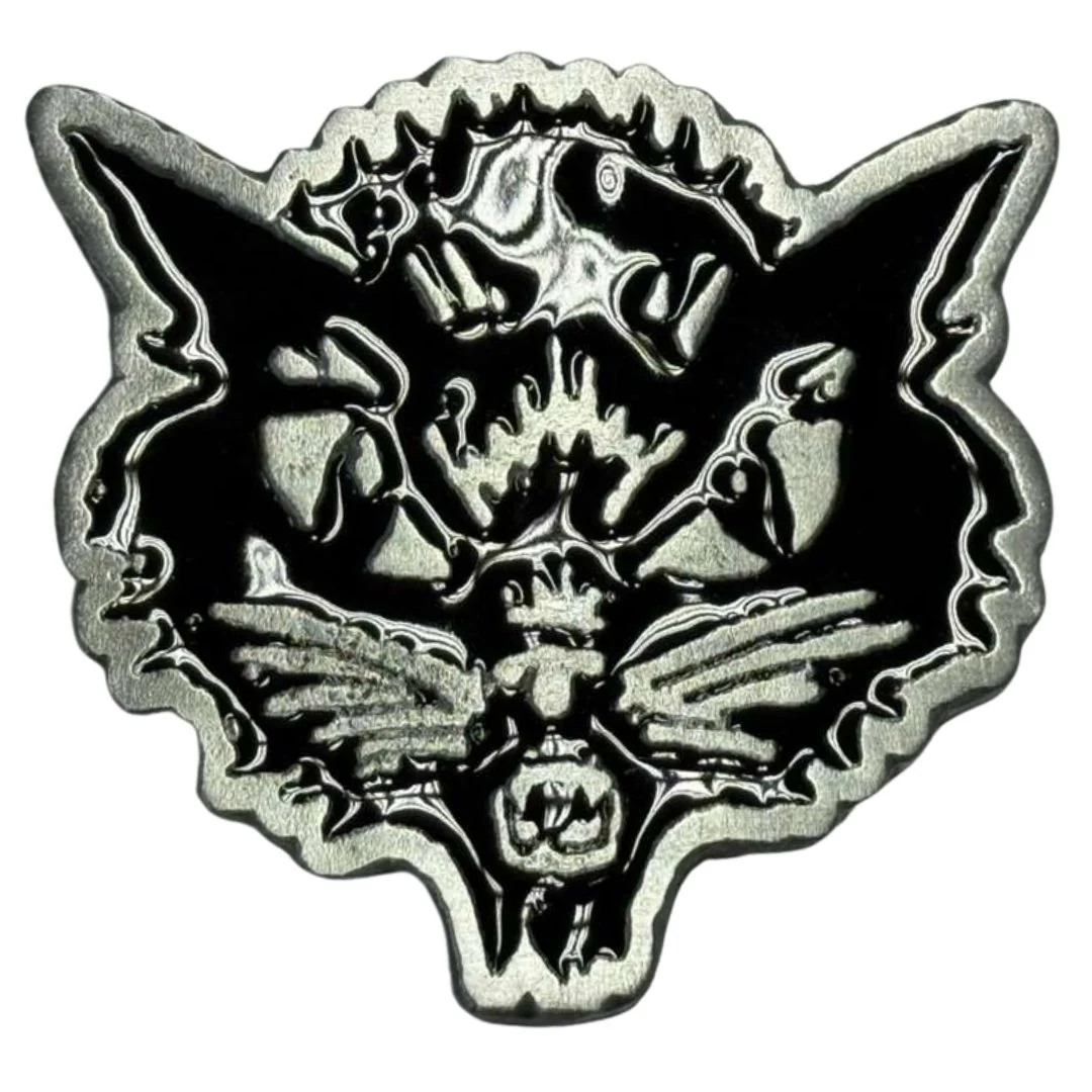 Evil Black Cat Belt Buckle
