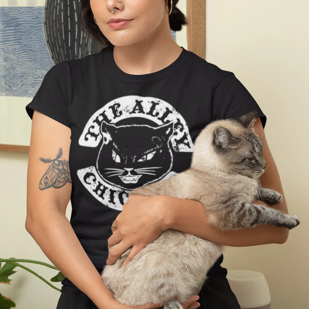 The Alley Black Cat Logo Tshirt - Image 3