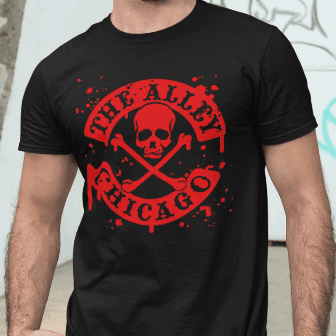 The Alley Chicago Blood Splatter Tshirt - Image 2