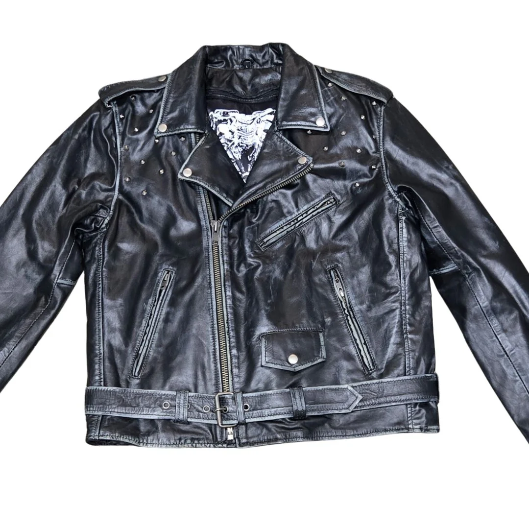 The Apocalypse Studded Mens Leather Jacket - Image 5