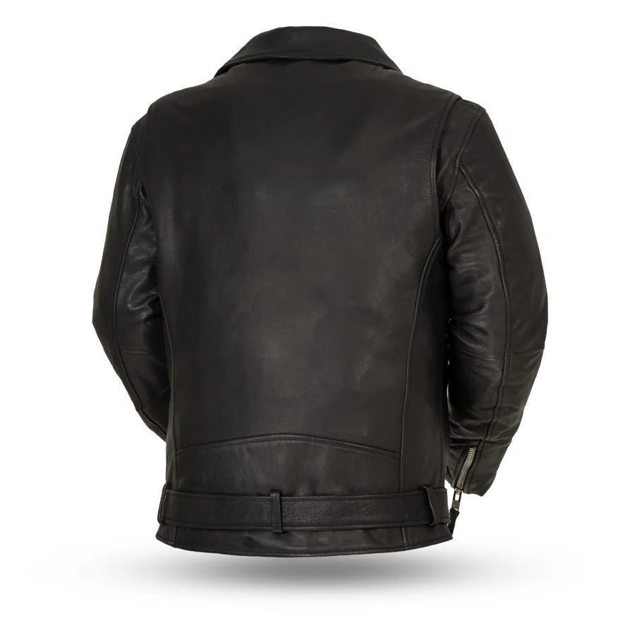 The Fillmore Mens Leather Motorcycle Jacket - Image 3